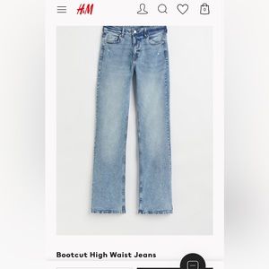 H&M Bootcut High Waist Jeans